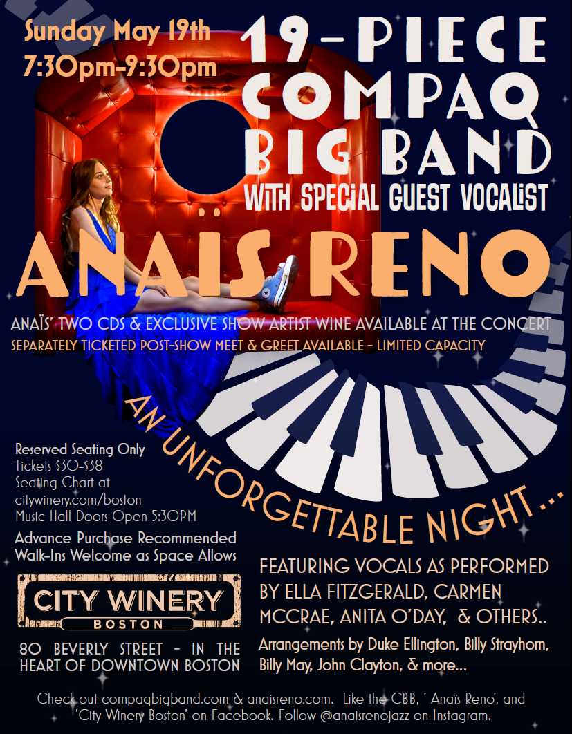 City Winery with Special Guest Vocalist Anaïs Reno poster