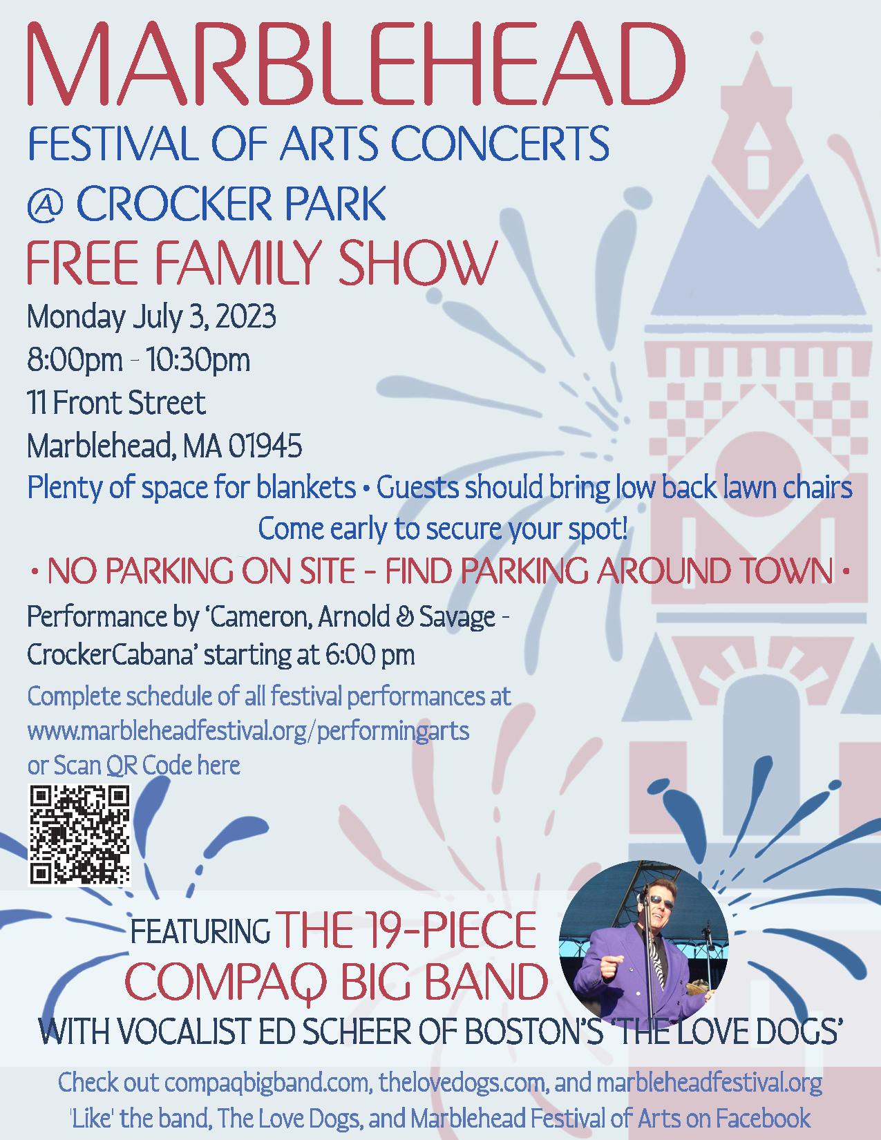 Marblehead Festival of Arts Independence Day Celebration Concert poster