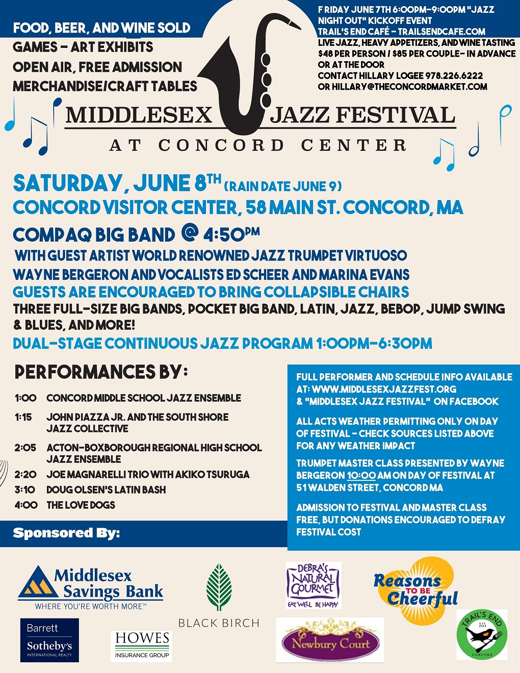Middlesex Jazz Festival poster