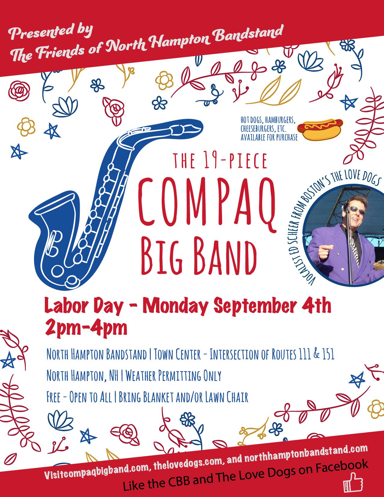 North Hampton Labor Day Celebration Concert poster