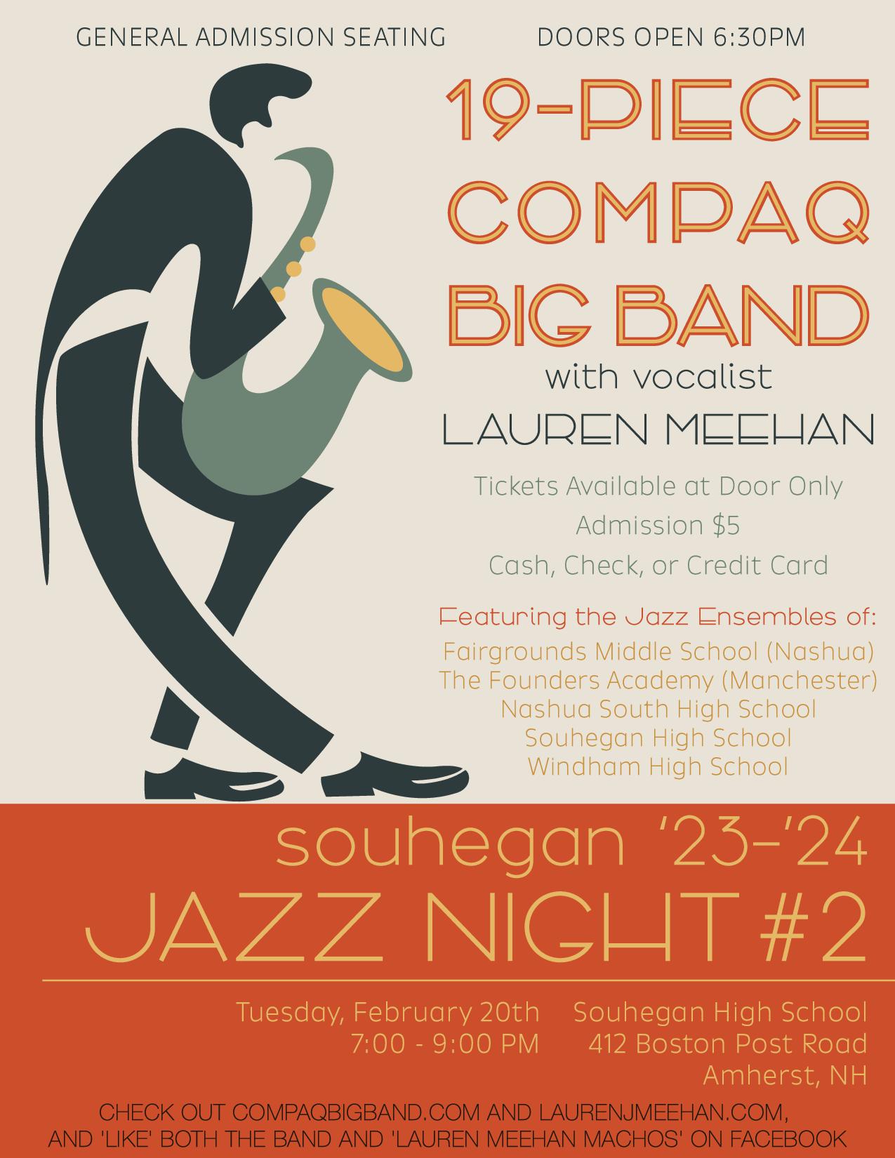 Souhegan High School Jazz Night #2 poster