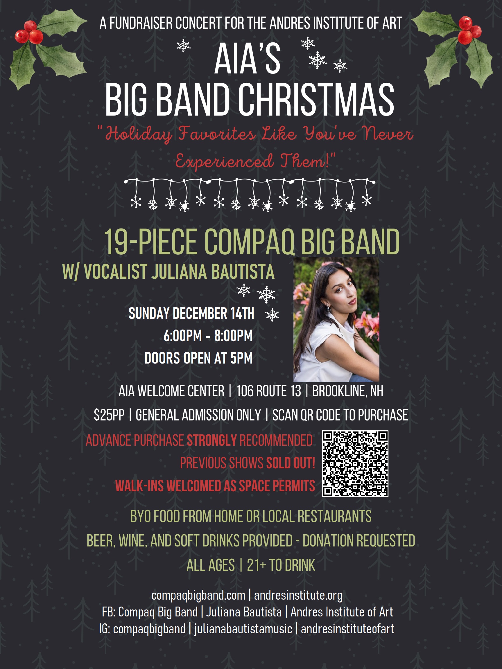 Andres Institute Holiday concert poster
