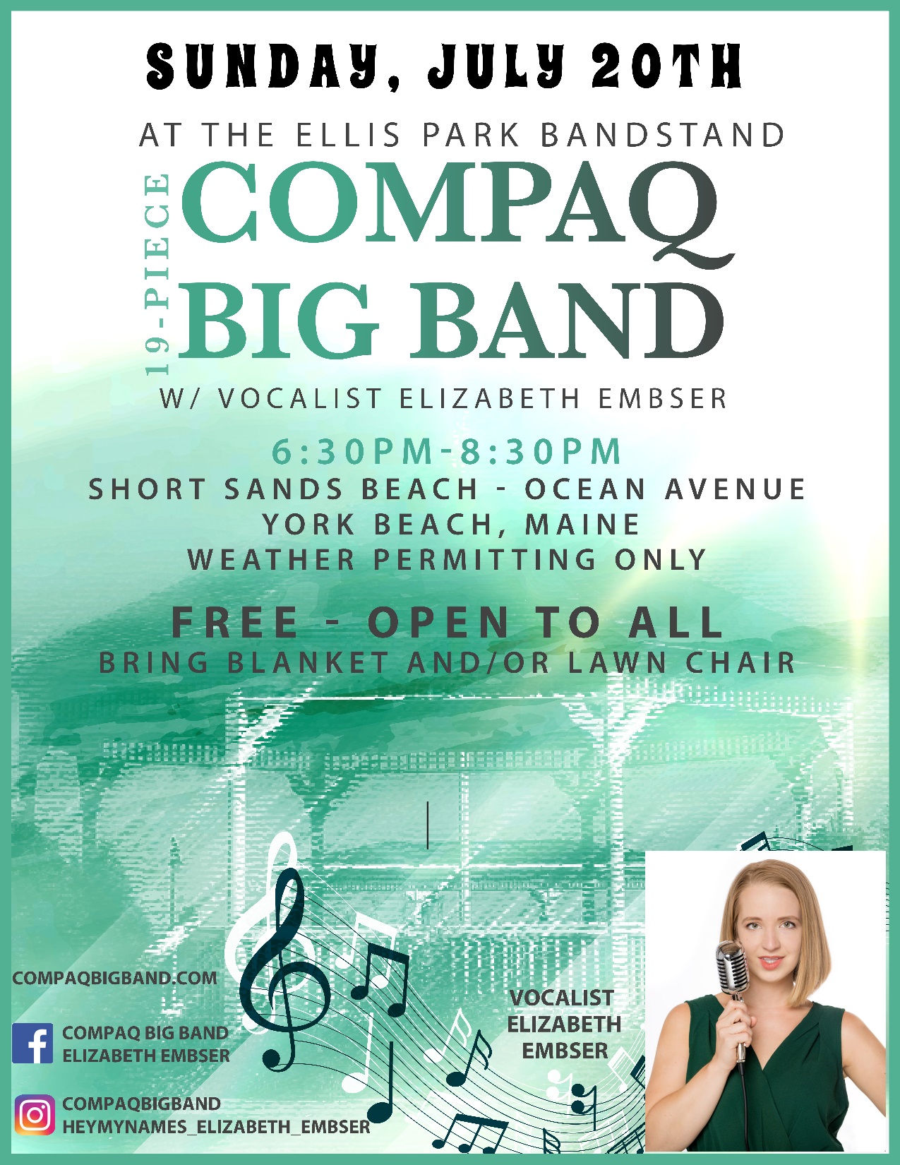 Ellis Park concert poster