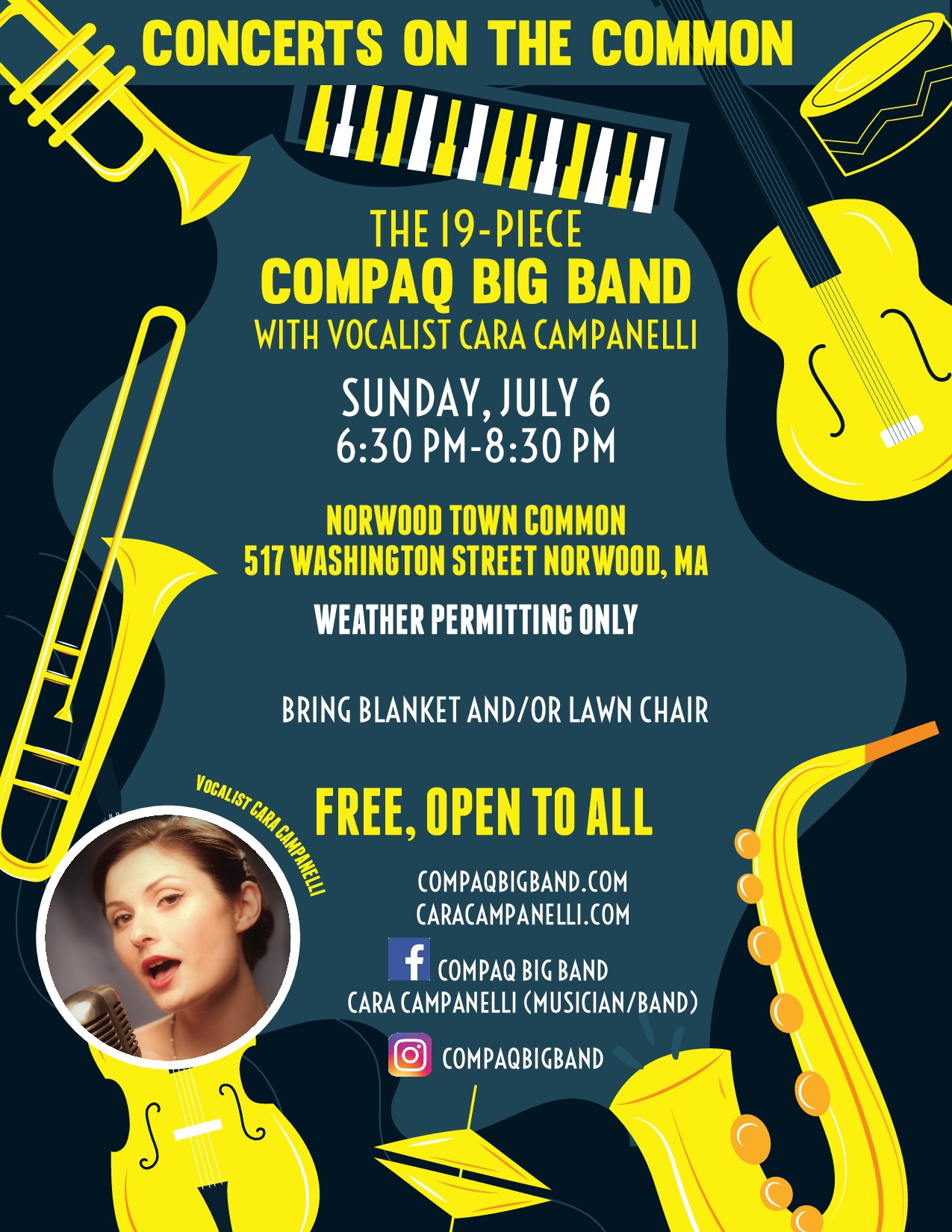 Norwood Summer Concert Series concert poster