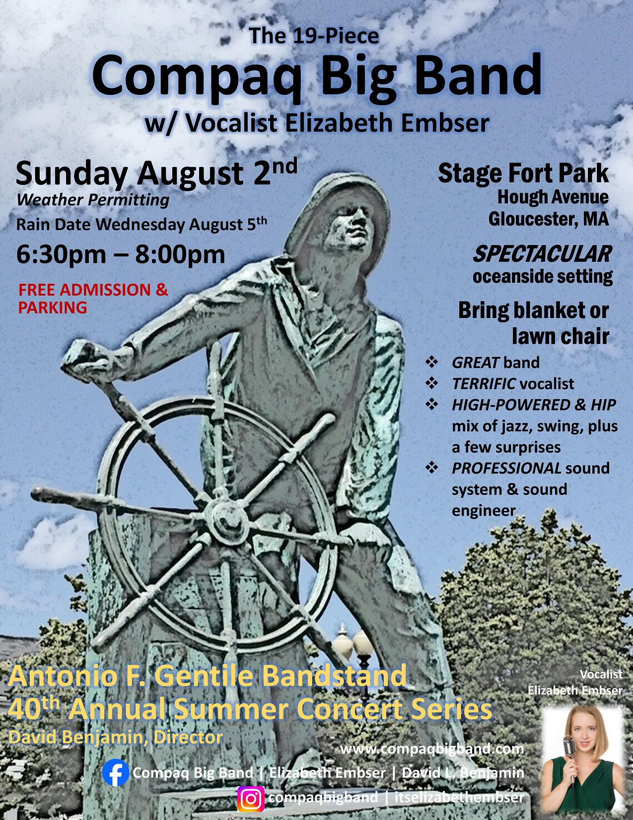 Antonio F. Gentile Summer Concert Series poster