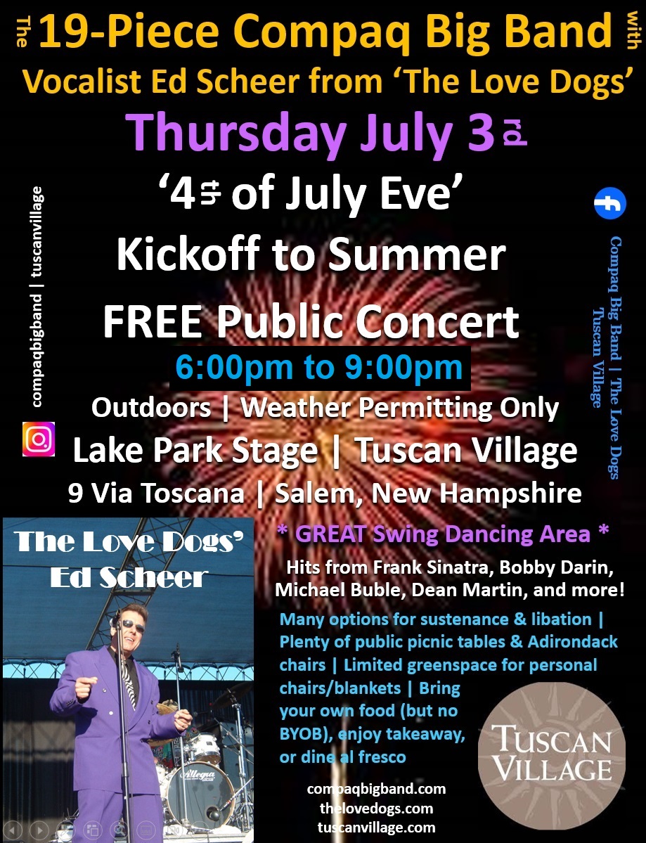 Tuscan Village concert poster
