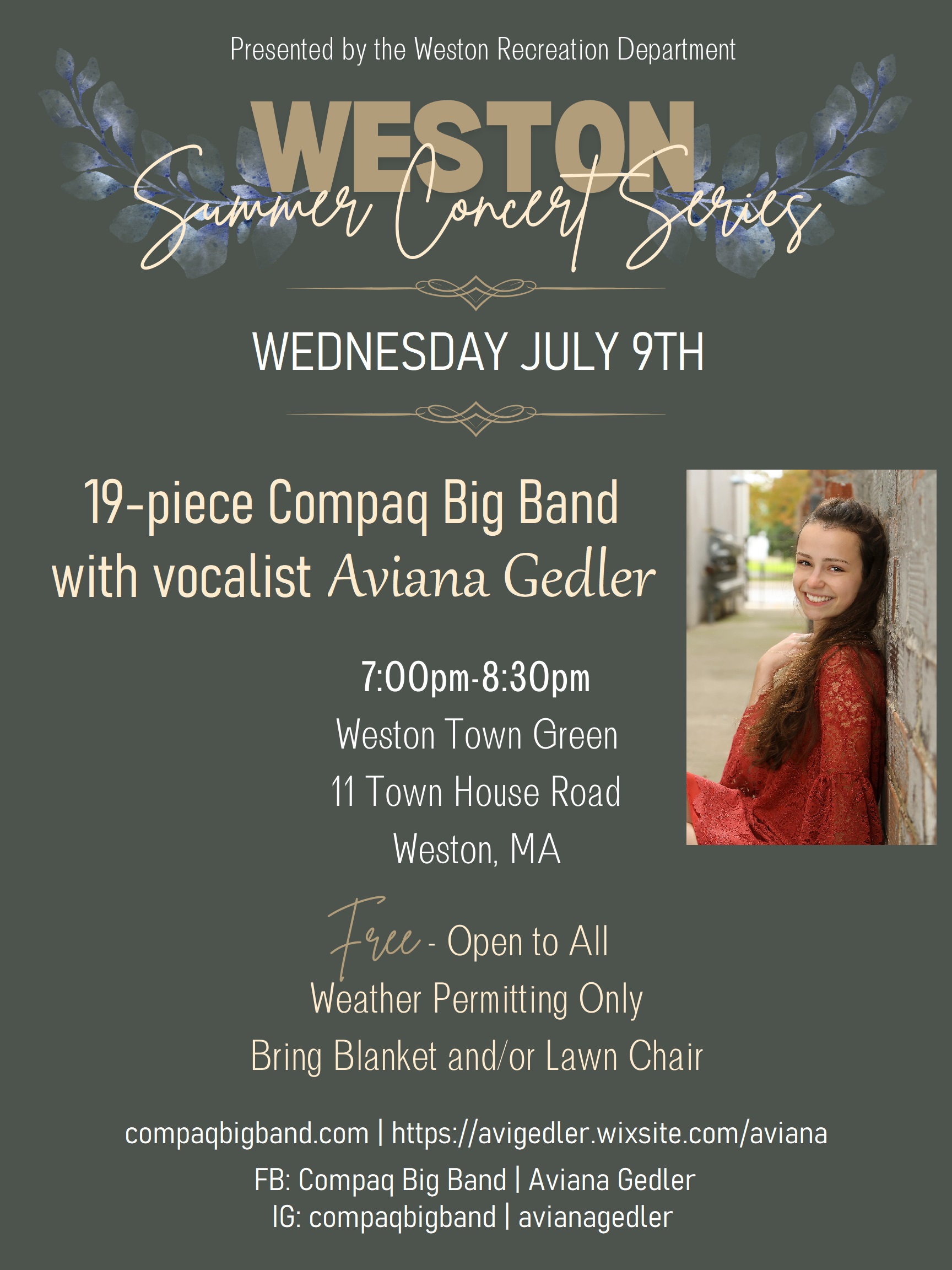 Weston Summer Concert poster